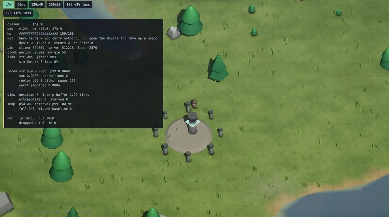 Day 2: the game's very first screenshot against the town today
