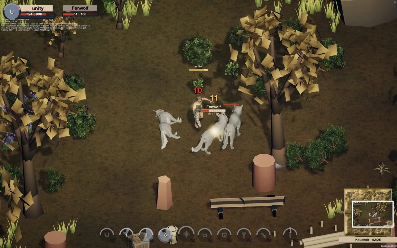 Surrounded: a three-wolf fight.