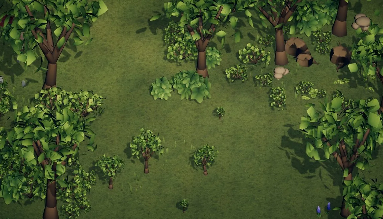 The first grove pass. The hero is lost in it.