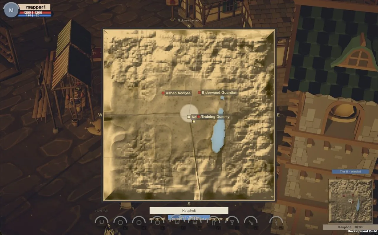 The old world map.