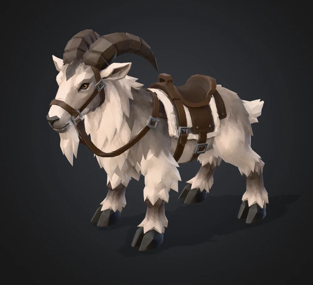 The Ridgehorn Goat, kin of the thunderer’s goats