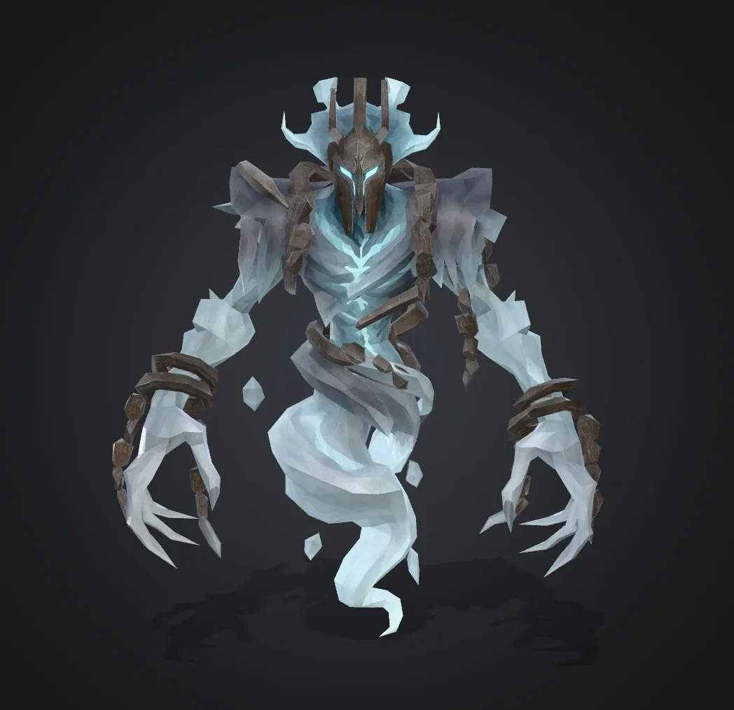 The Rime Wraith, a crown of ice, a body of wind
