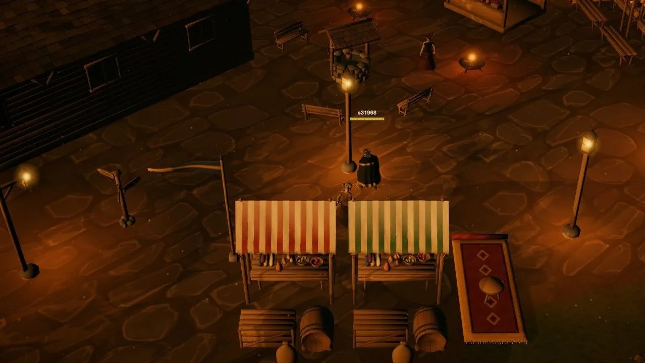 Day 51: the game's very first screenshot against the town today